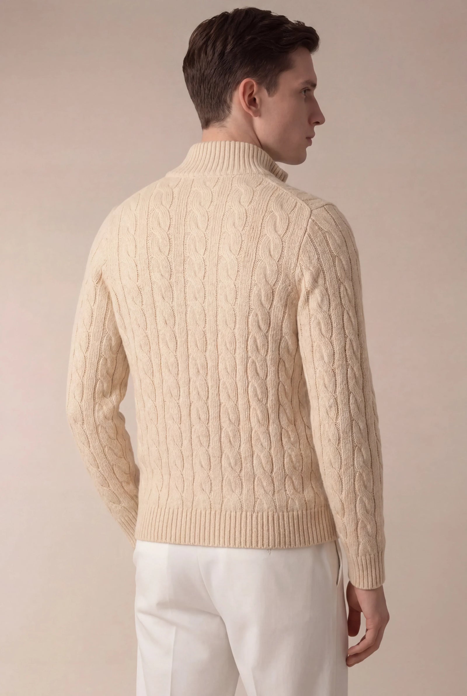 Sero Zip Knit Beige