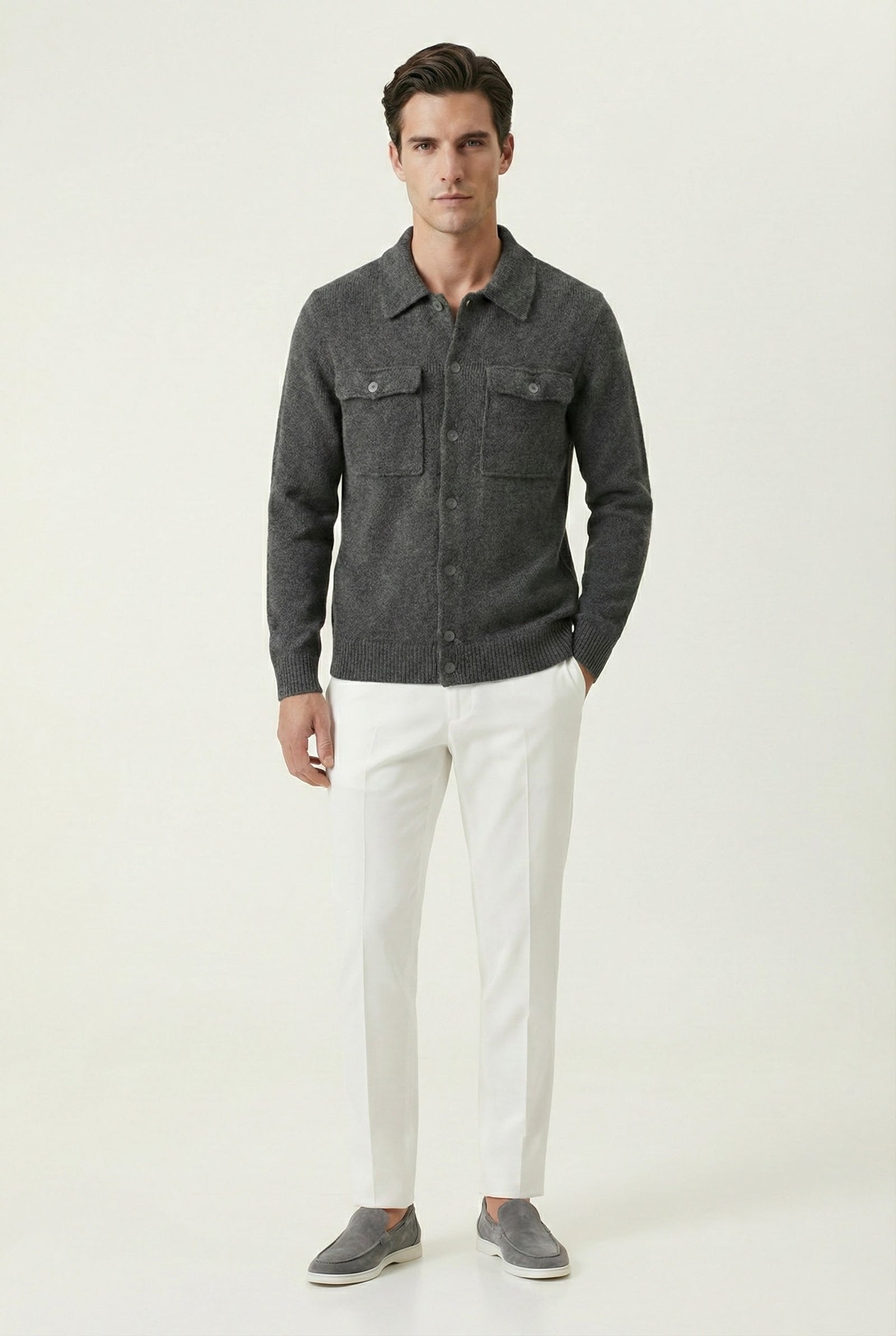 Santio Grey Knit Vest