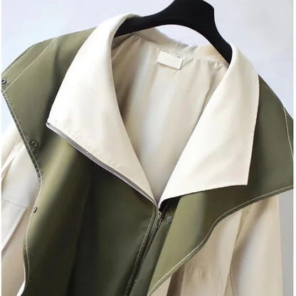 Anna | Chaqueta de Entretiempo con Cuello Doblado Estilo "Drapeado"