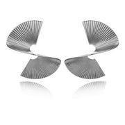 Pendientes de Metal Plisado