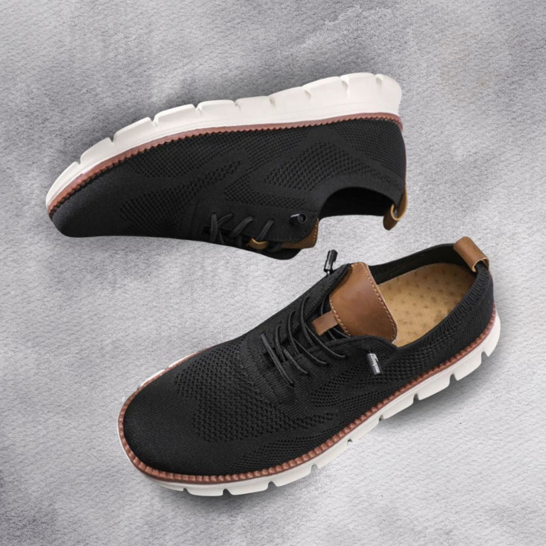 Zapatos Transpirables Ultracomfort: Negro-Blanco