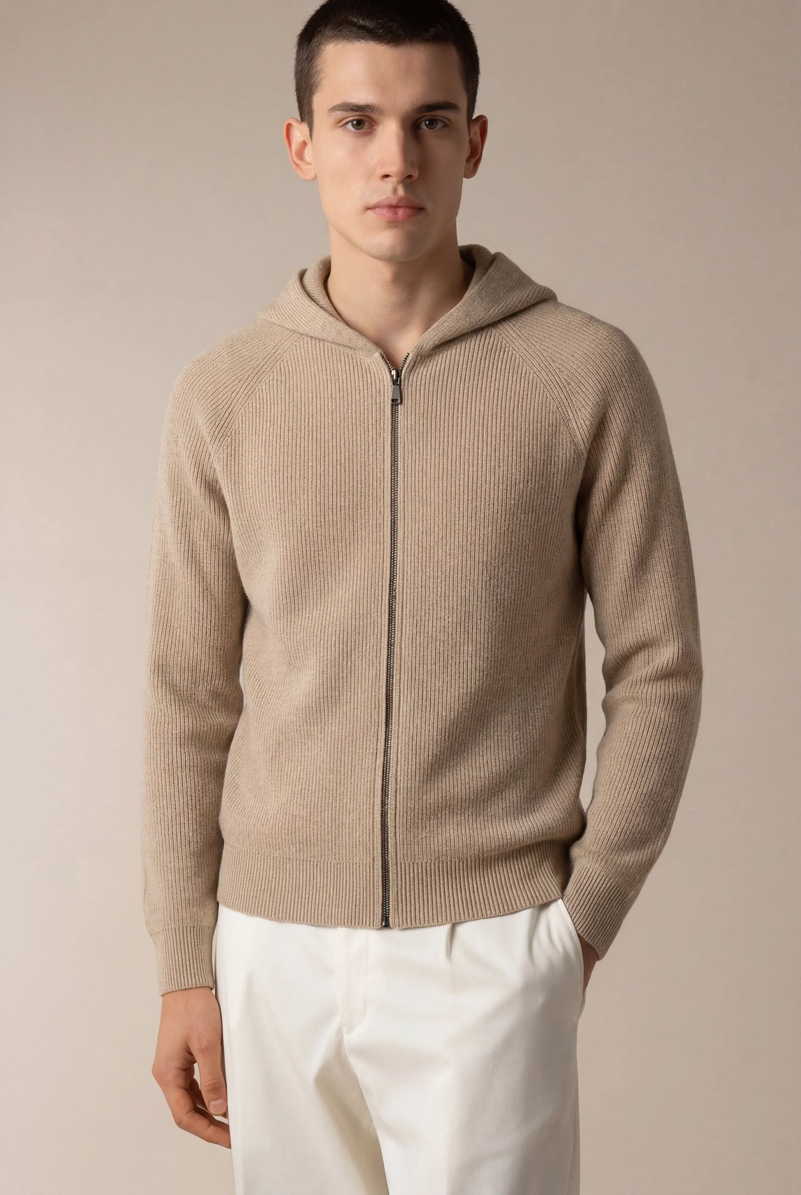 Siro Voyager Zip Up Taupe