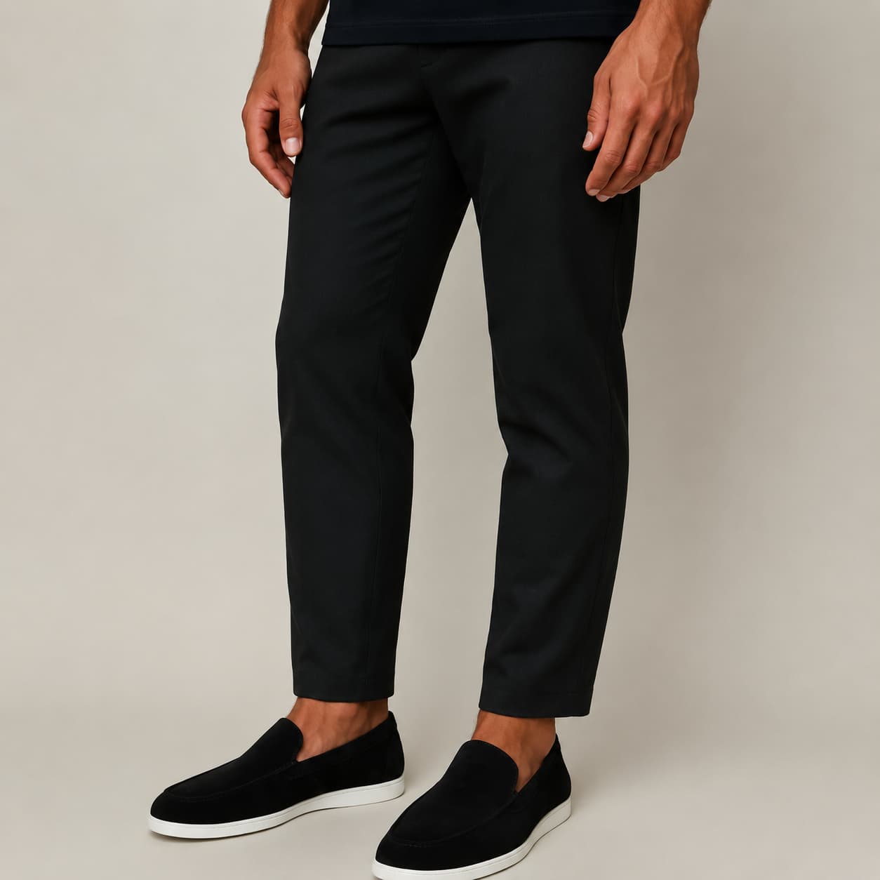 Elegantes mocasines de ante