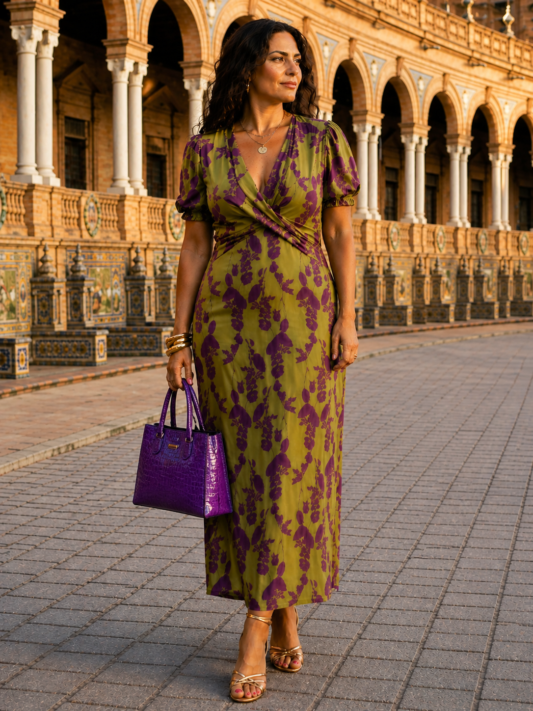 Vestido Maxi Floral con Caída Fluida