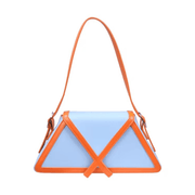 Bolso geométrico de diseño estructurado
