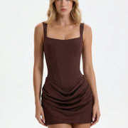 Vestido mini drapeado