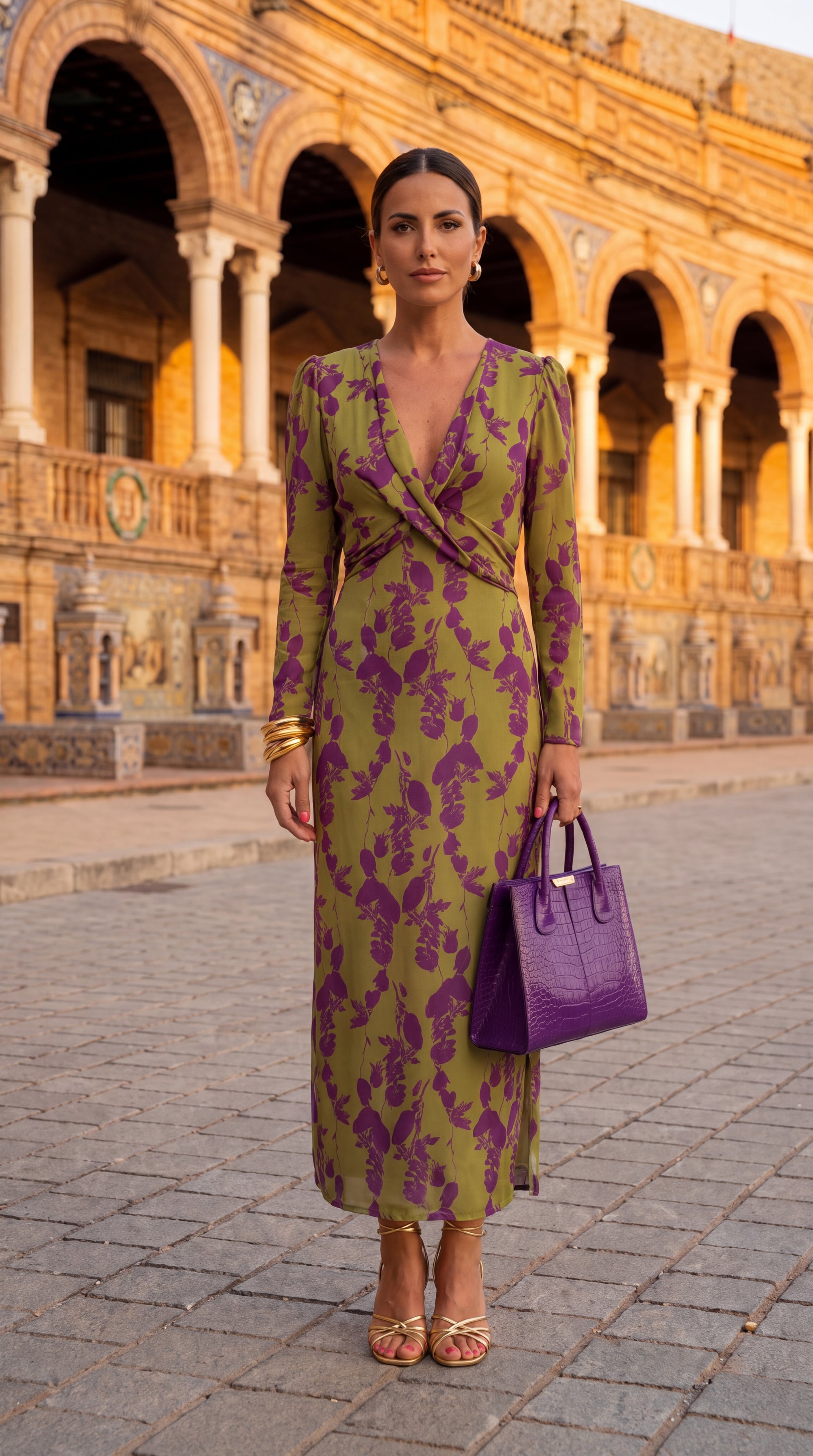 Vestido Maxi Floral con Caída Fluida