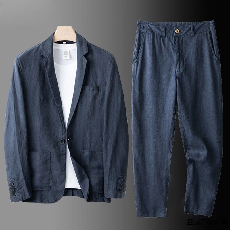 LUCAS | TRAJE DE LINO PREMIUM DE CORTE CLASICO