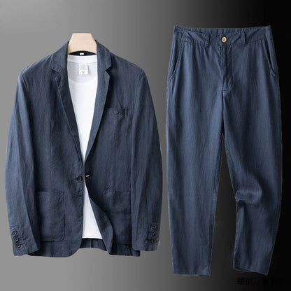 LUCAS | TRAJE DE LINO PREMIUM DE CORTE CLASICO
