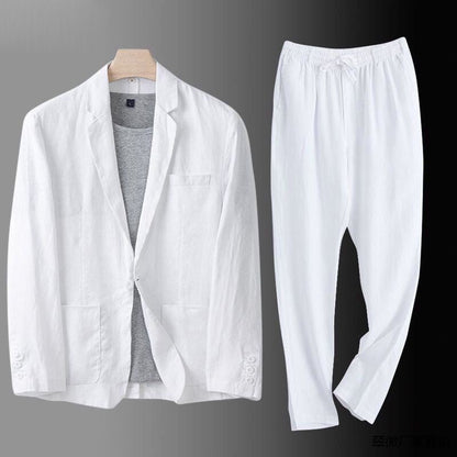 LUCAS | TRAJE DE LINO PREMIUM DE CORTE CLASICO