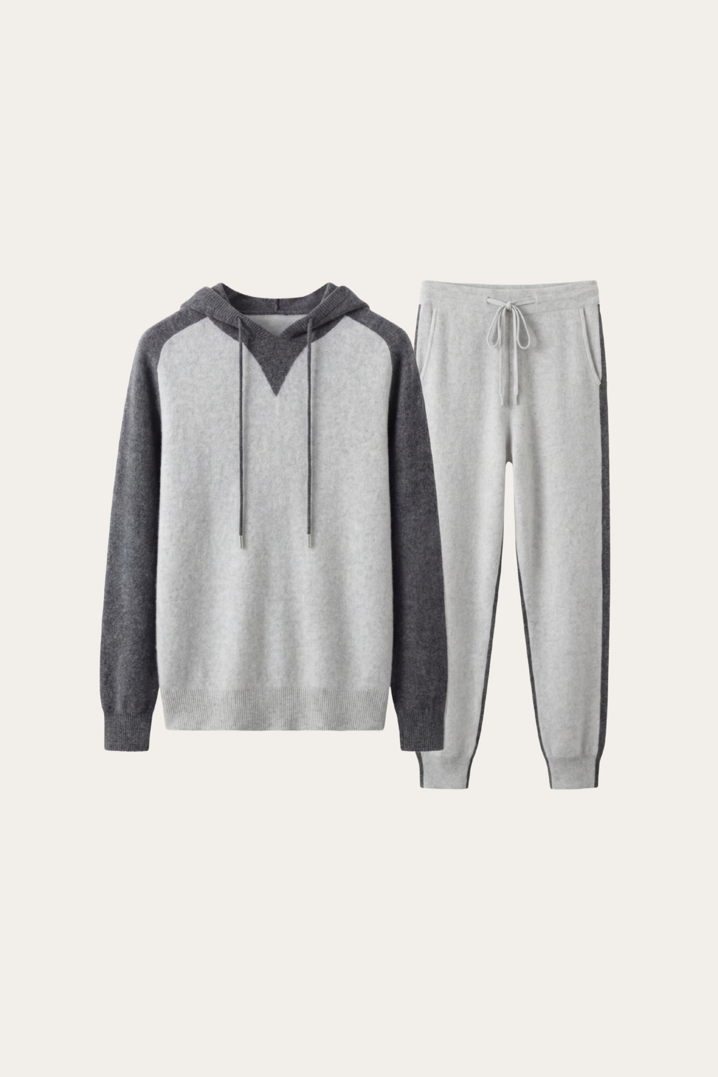 Conjunto de Firma Gris con Capucha