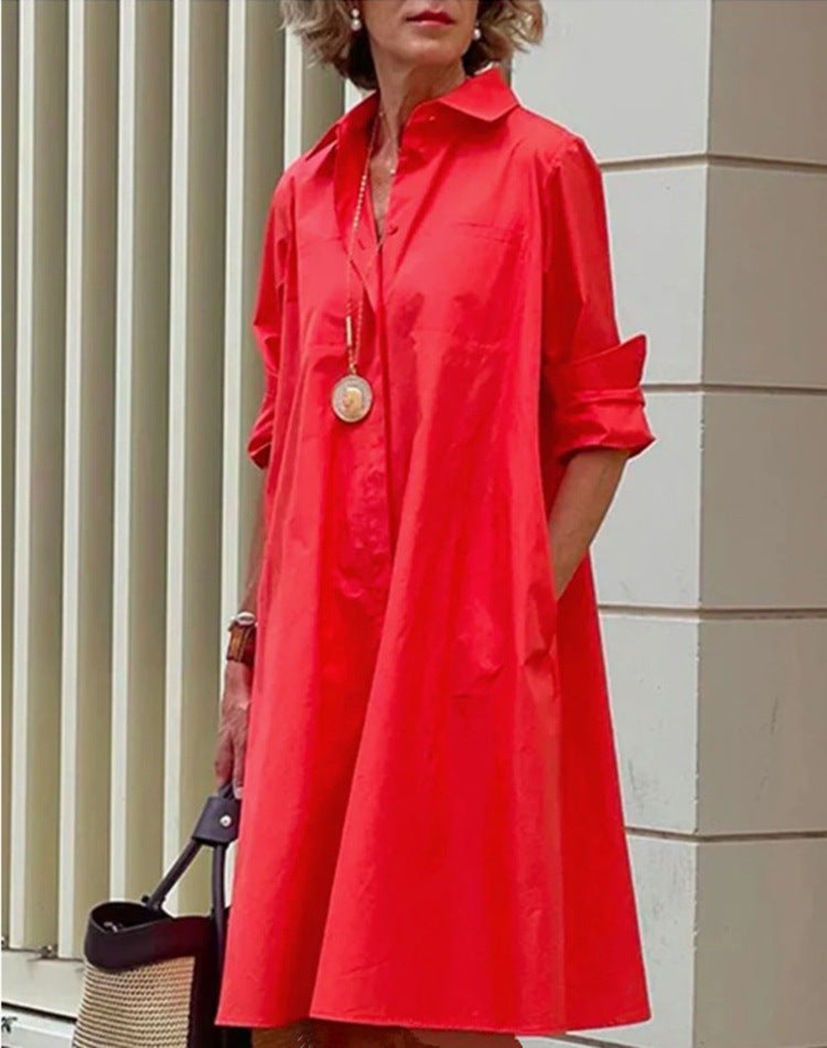 LIA MARLOWE | Vestido Midi Fucsia