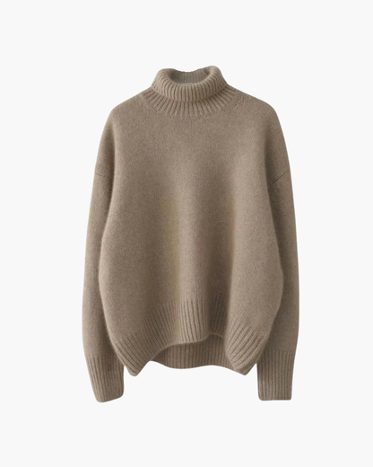 Suéter de cuello alto suave