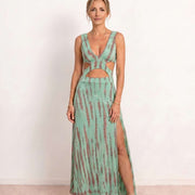 Vestido largo con detalle cut out