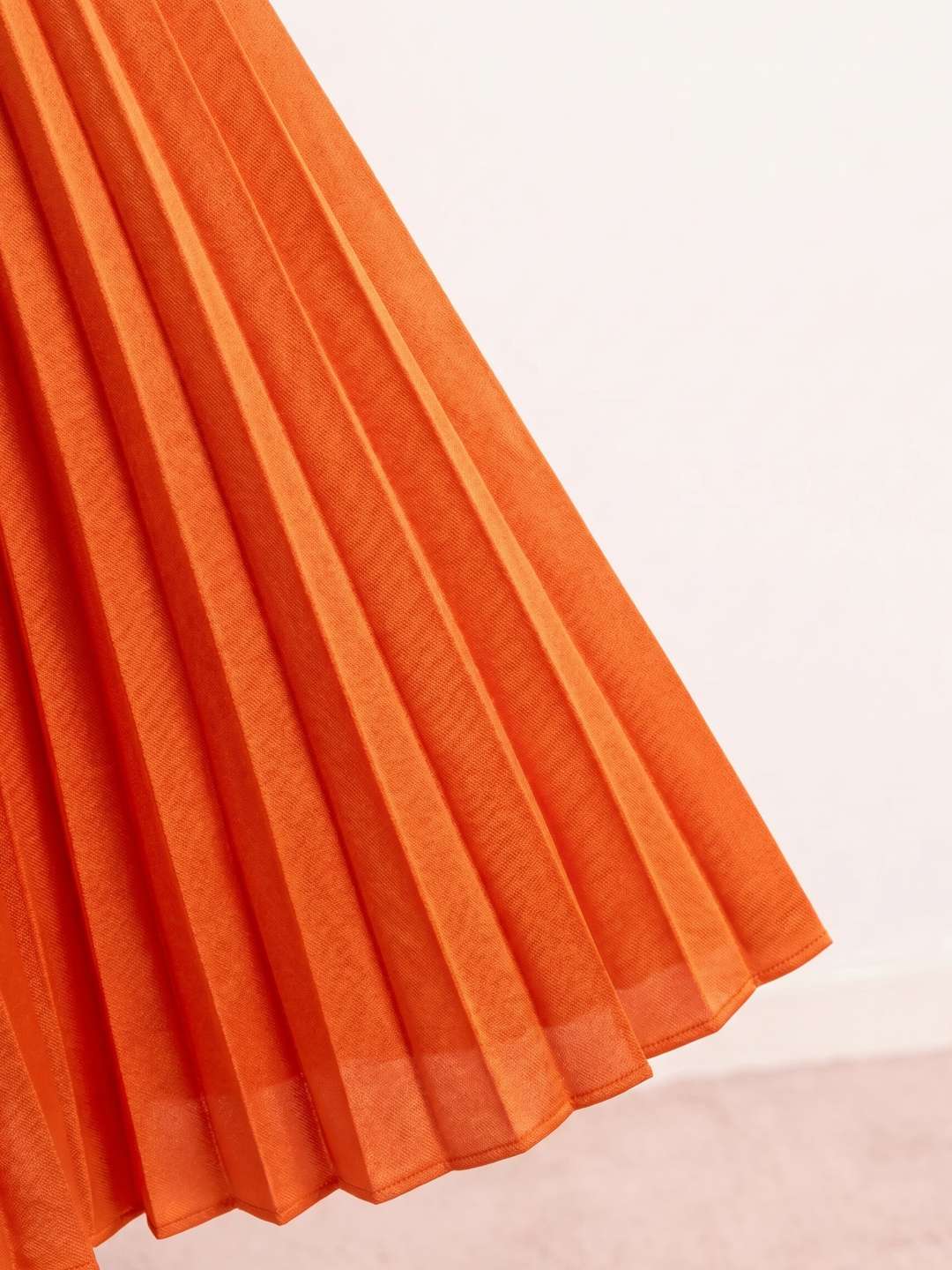 Vestido midi plisado vesta