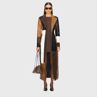 Abrigo largo | patchwork