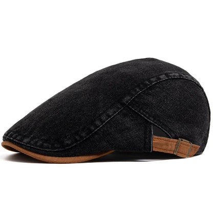 Theo™ | Gorra plana de denim premium – estilo atemporal y confort diario