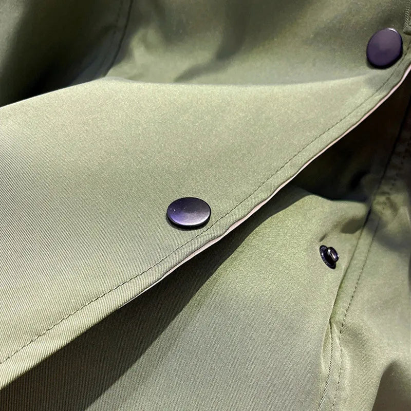 Anna | Chaqueta de Entretiempo con Cuello Doblado Estilo "Drapeado"