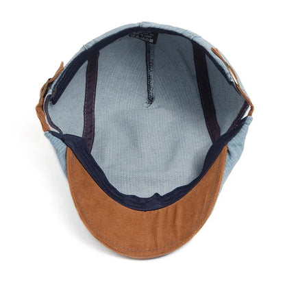 Theo™ | Gorra plana de denim premium – estilo atemporal y confort diario