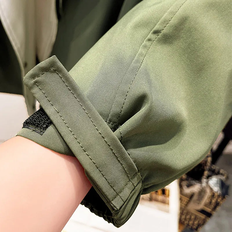 Anna | Chaqueta de Entretiempo con Cuello Doblado Estilo "Drapeado"