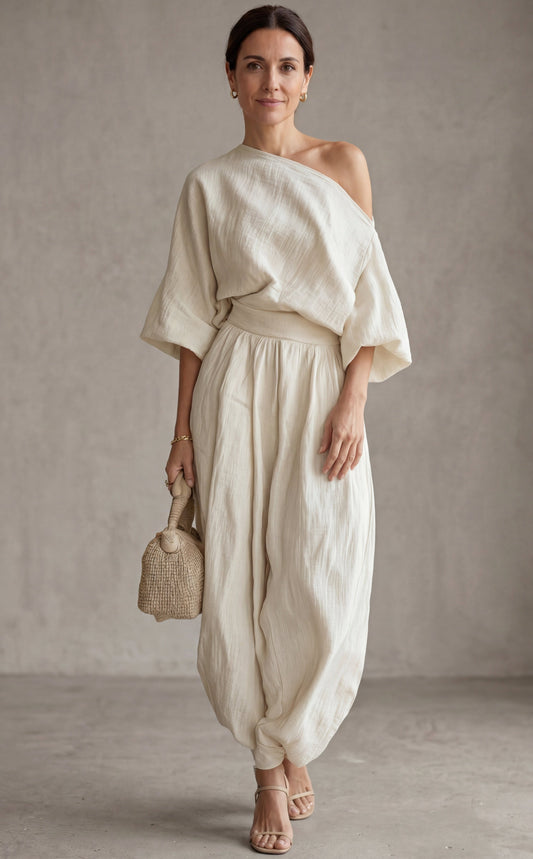 Conjunto de Lino Off-white