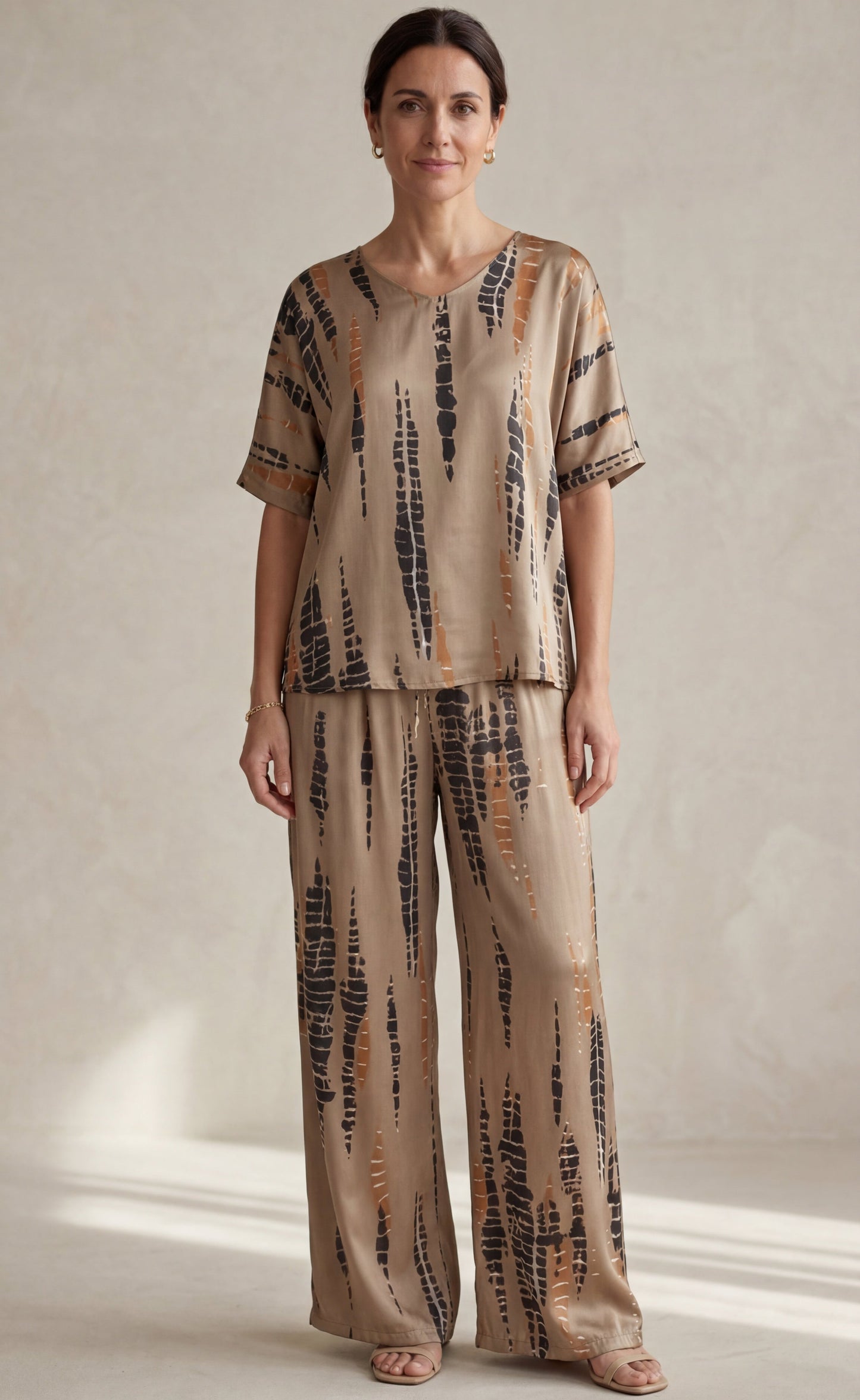 Marie – Conjunto estampado de dos piezas