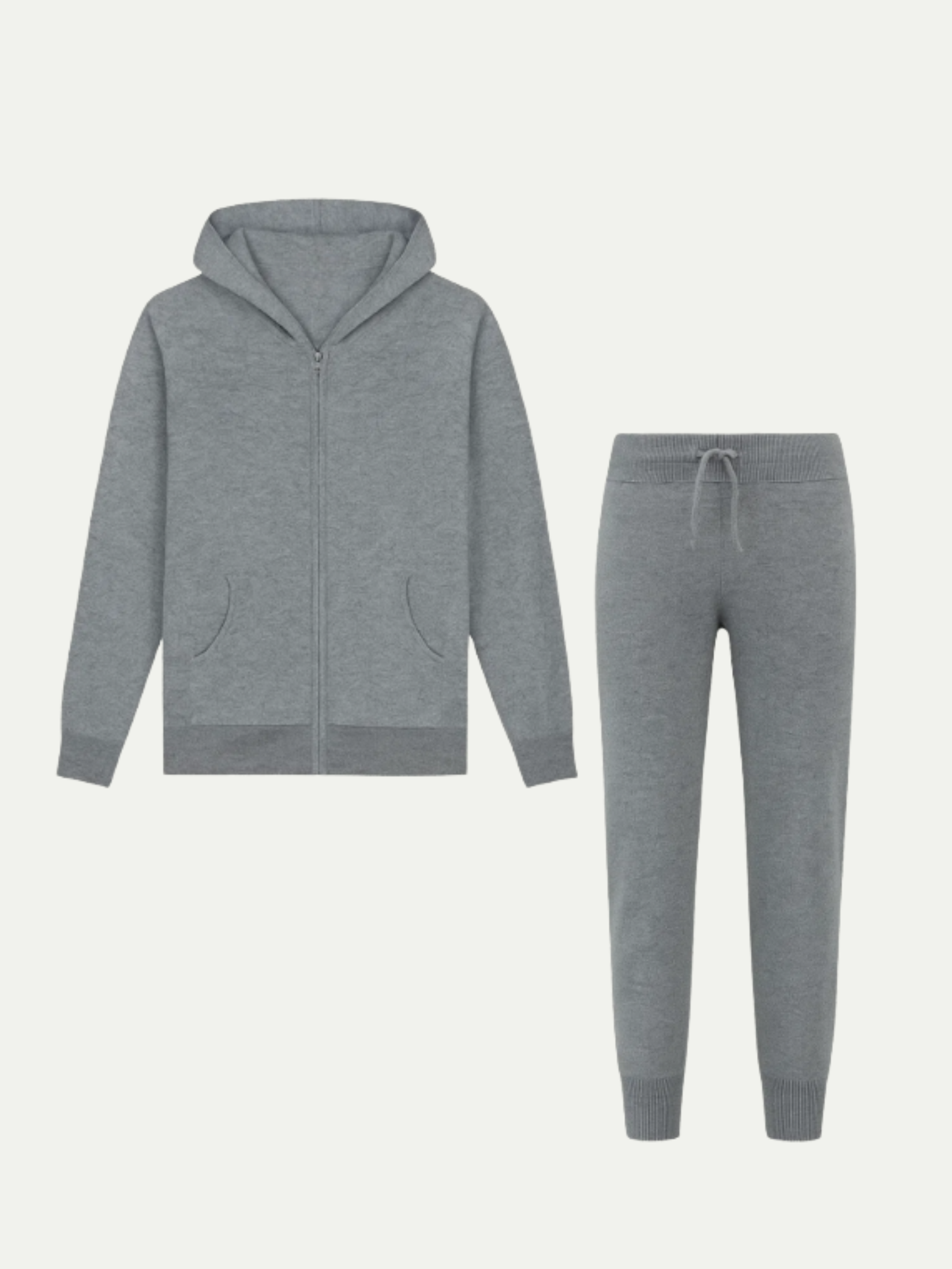 Conjunto de Firma Gris con Capucha