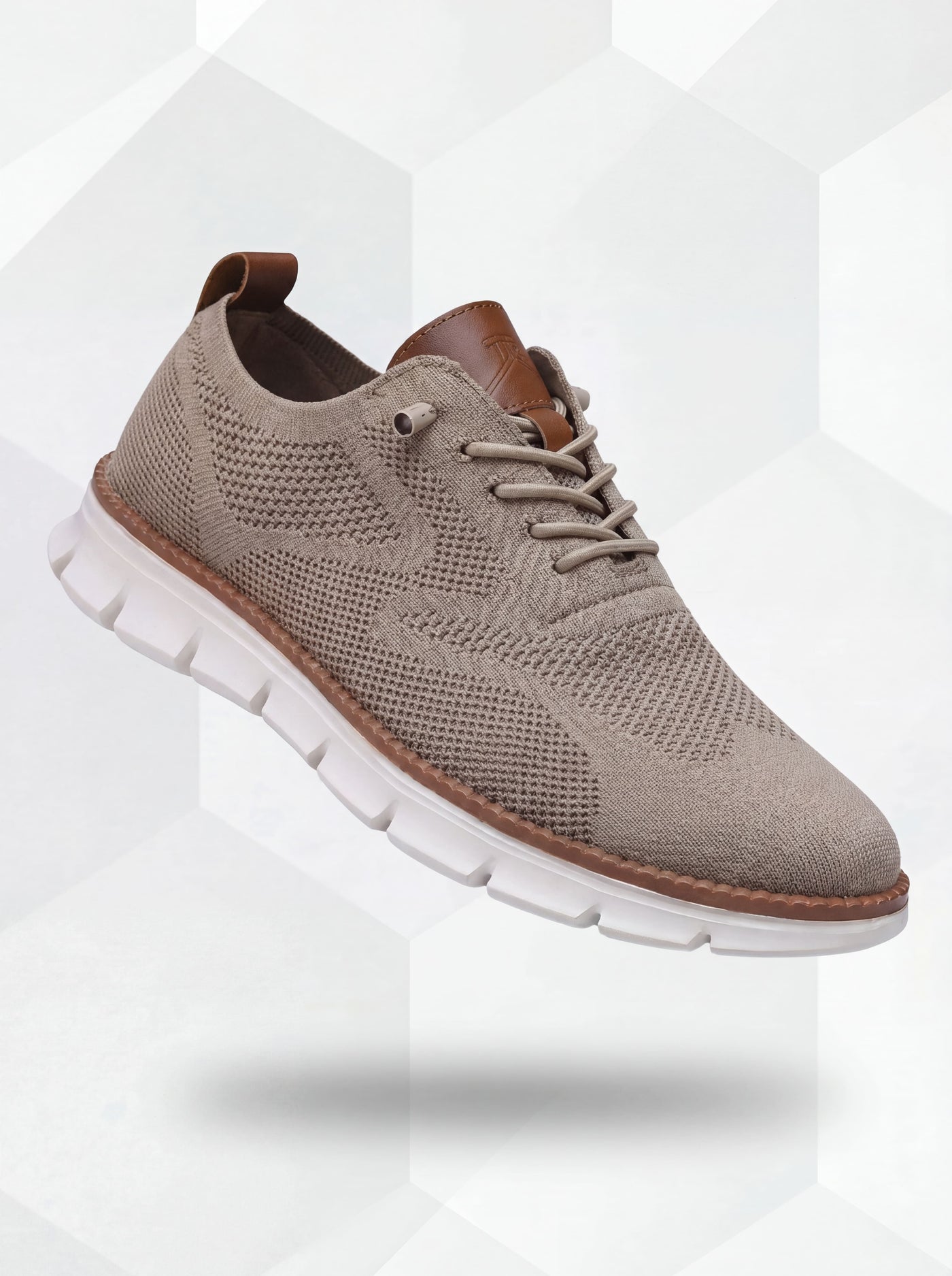 Zapatos Transpirables Ultracomfort: Caqui-Blanco