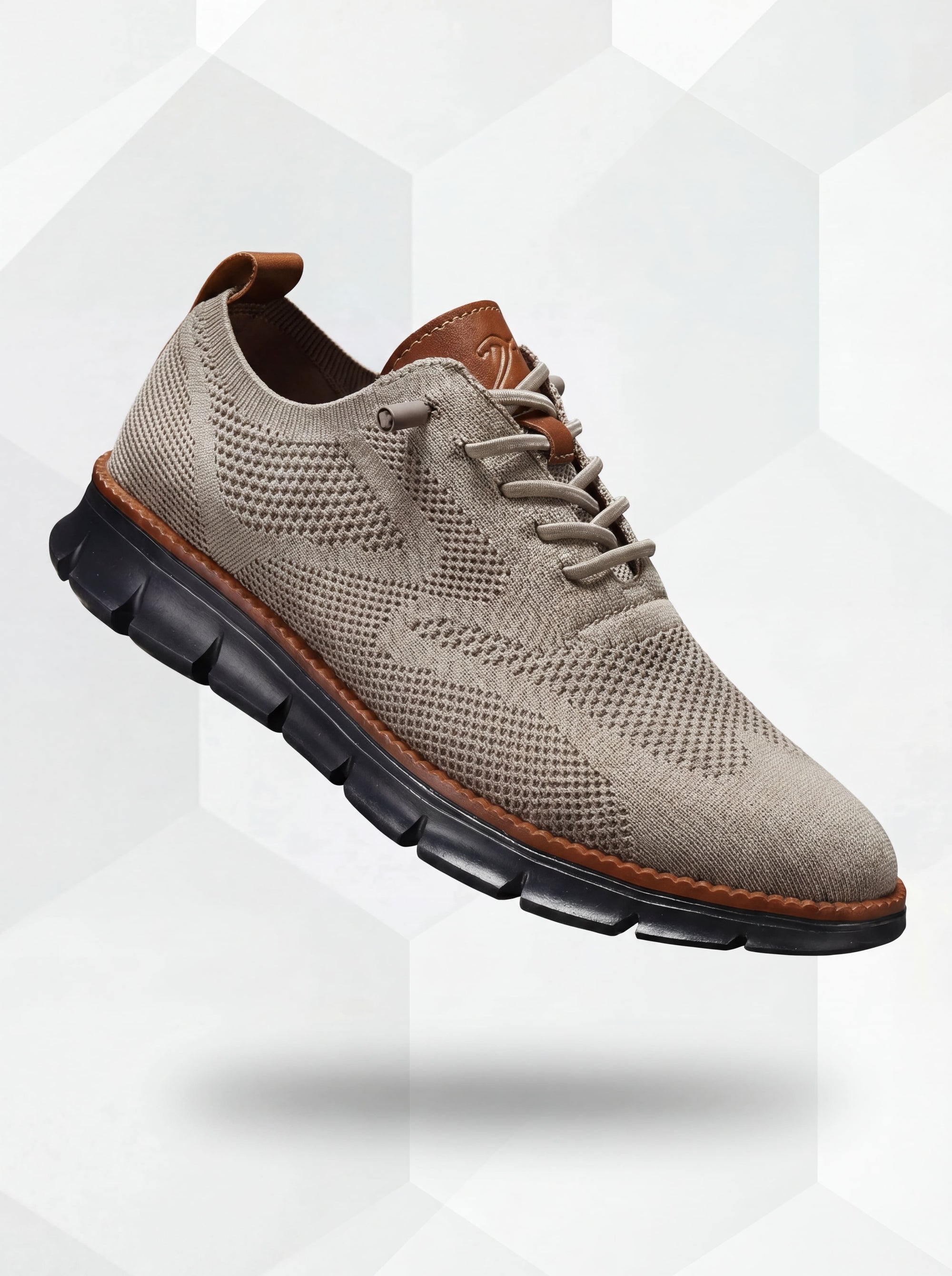Zapatos Transpirables Ultracomfort: Caqui-Negro