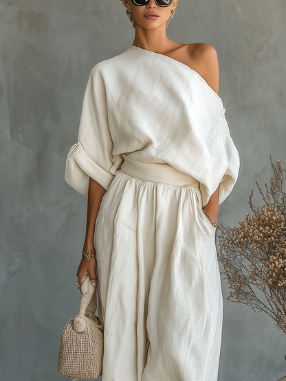 Conjunto de Lino Off-white