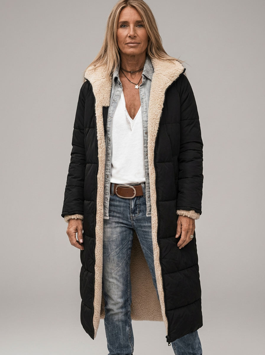 Malena | Chaqueta Larga Reversible