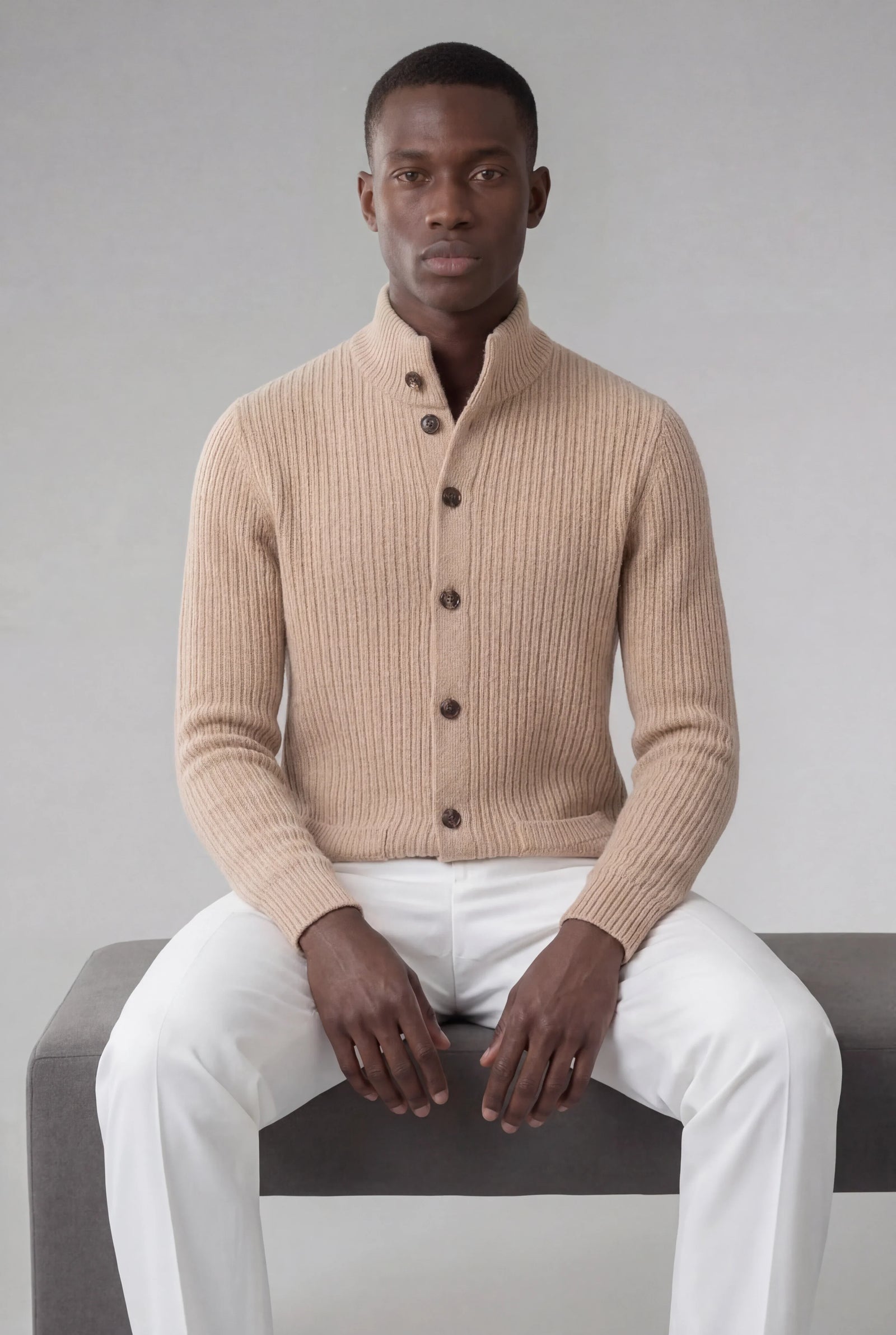 Nombre Beige Knit Vest