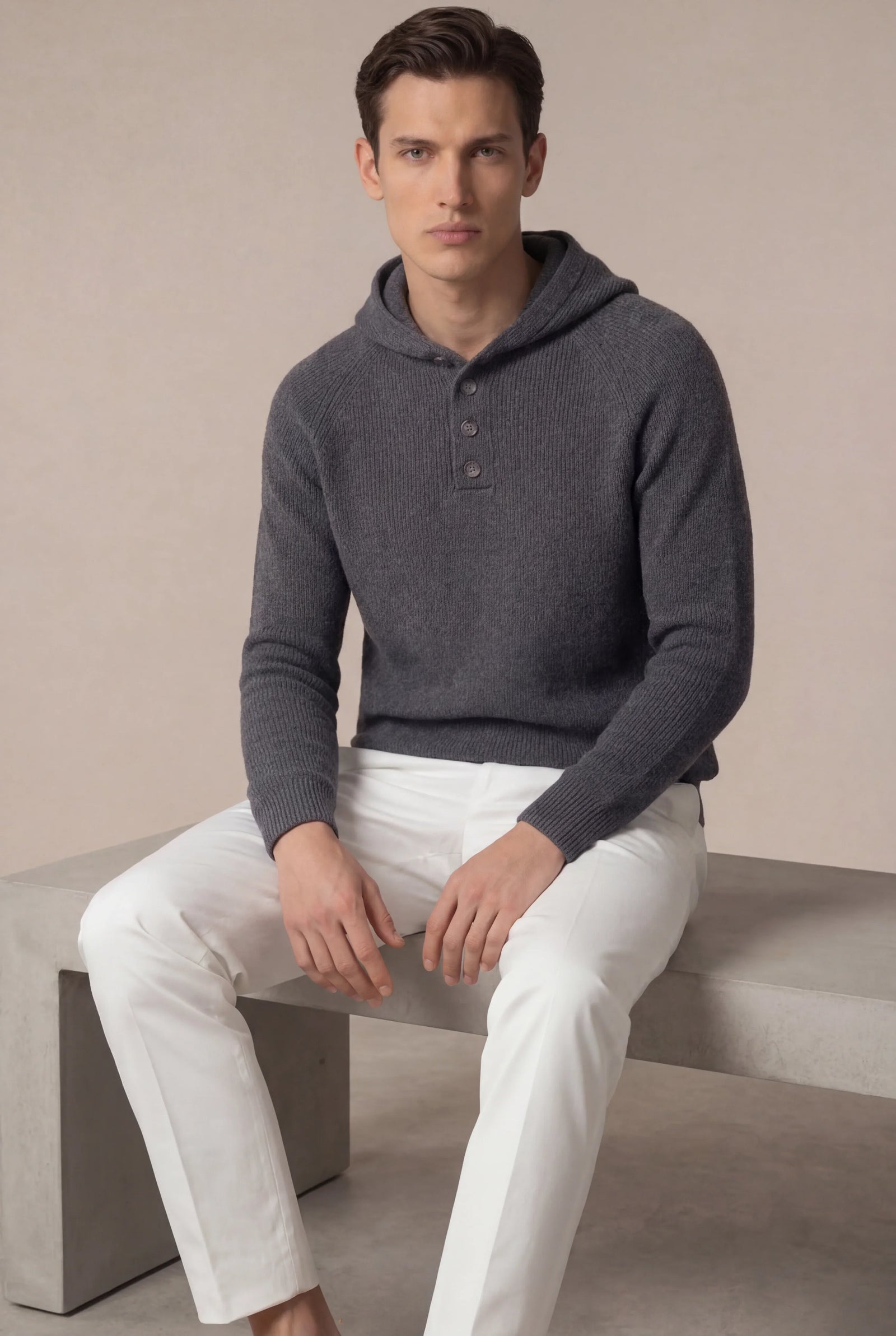 Nobi Knit Sweater Grey