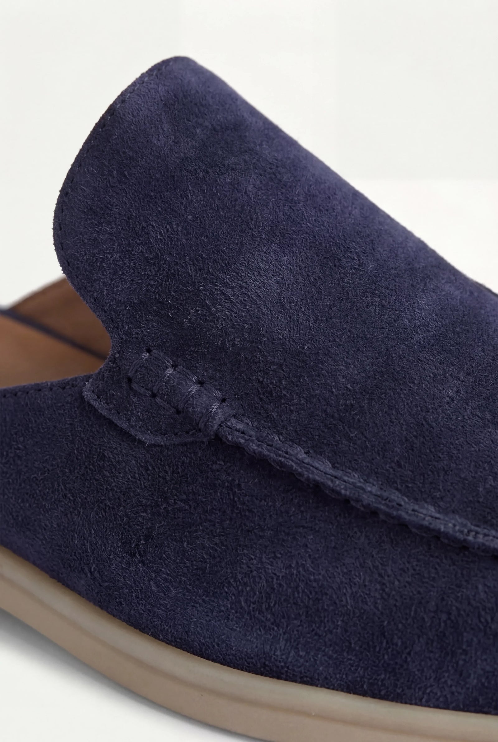 Mocasín Náutico de Ante Azul Marino