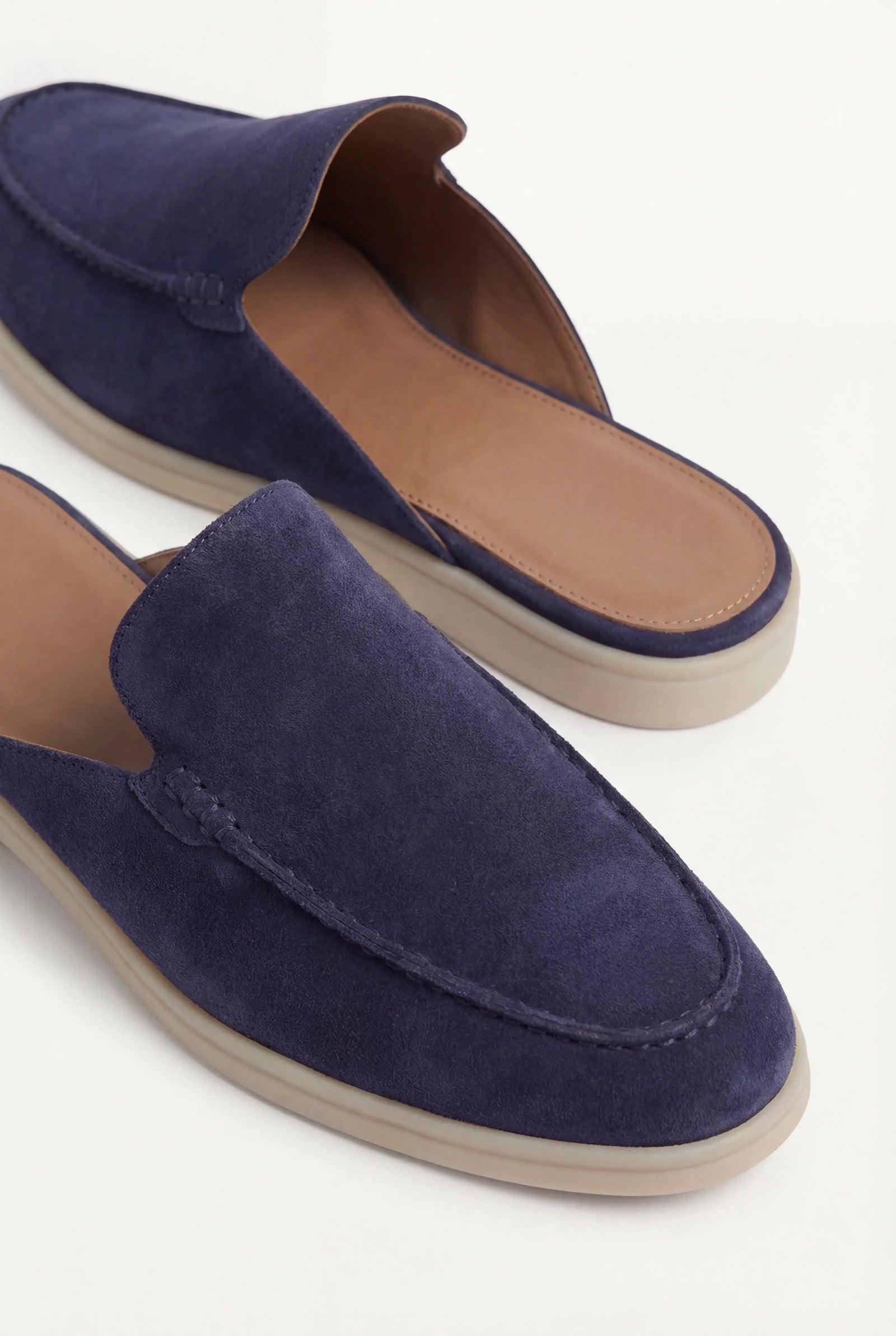 Mocasín Náutico de Ante Azul Marino
