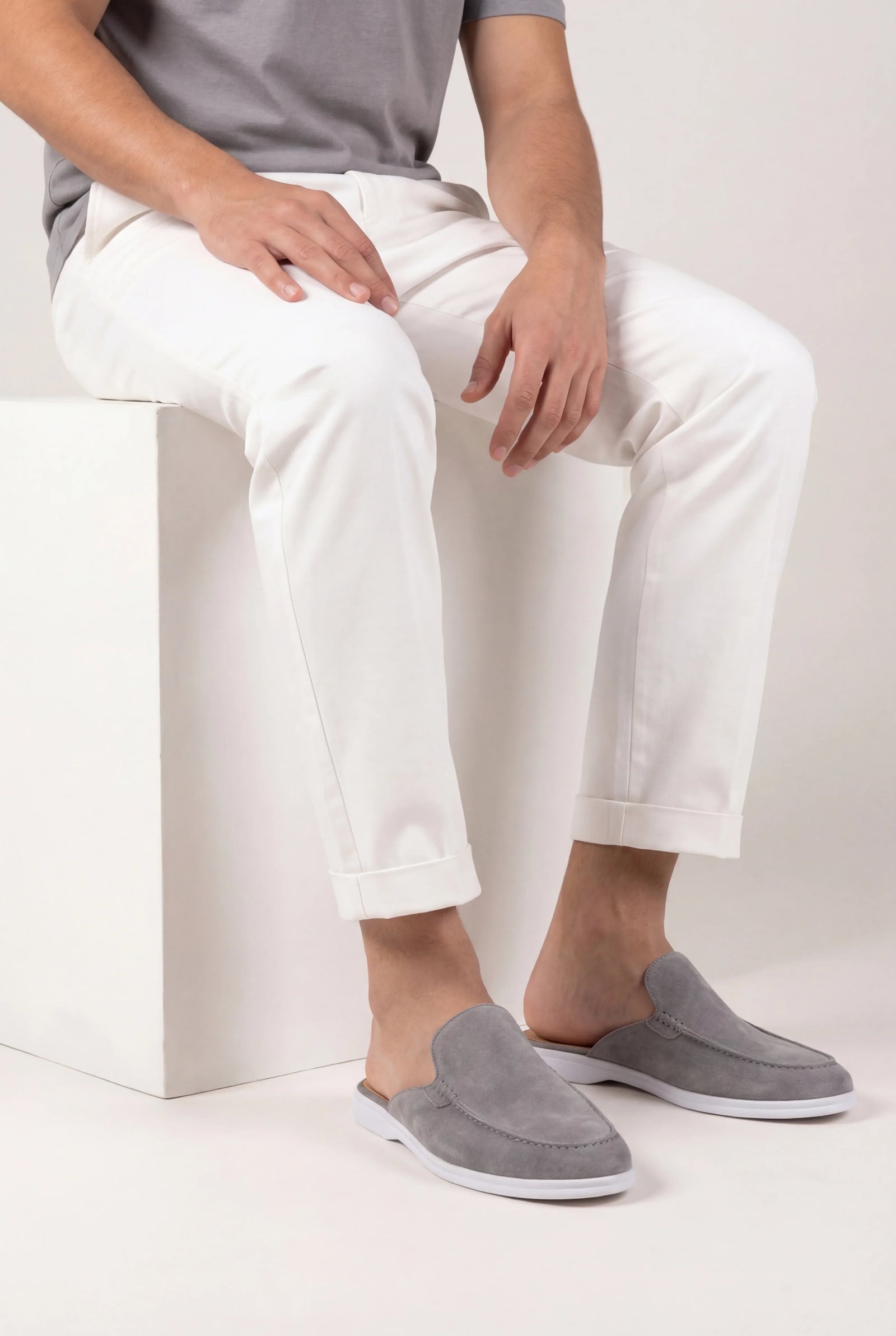 Mocasín de Ante Gris