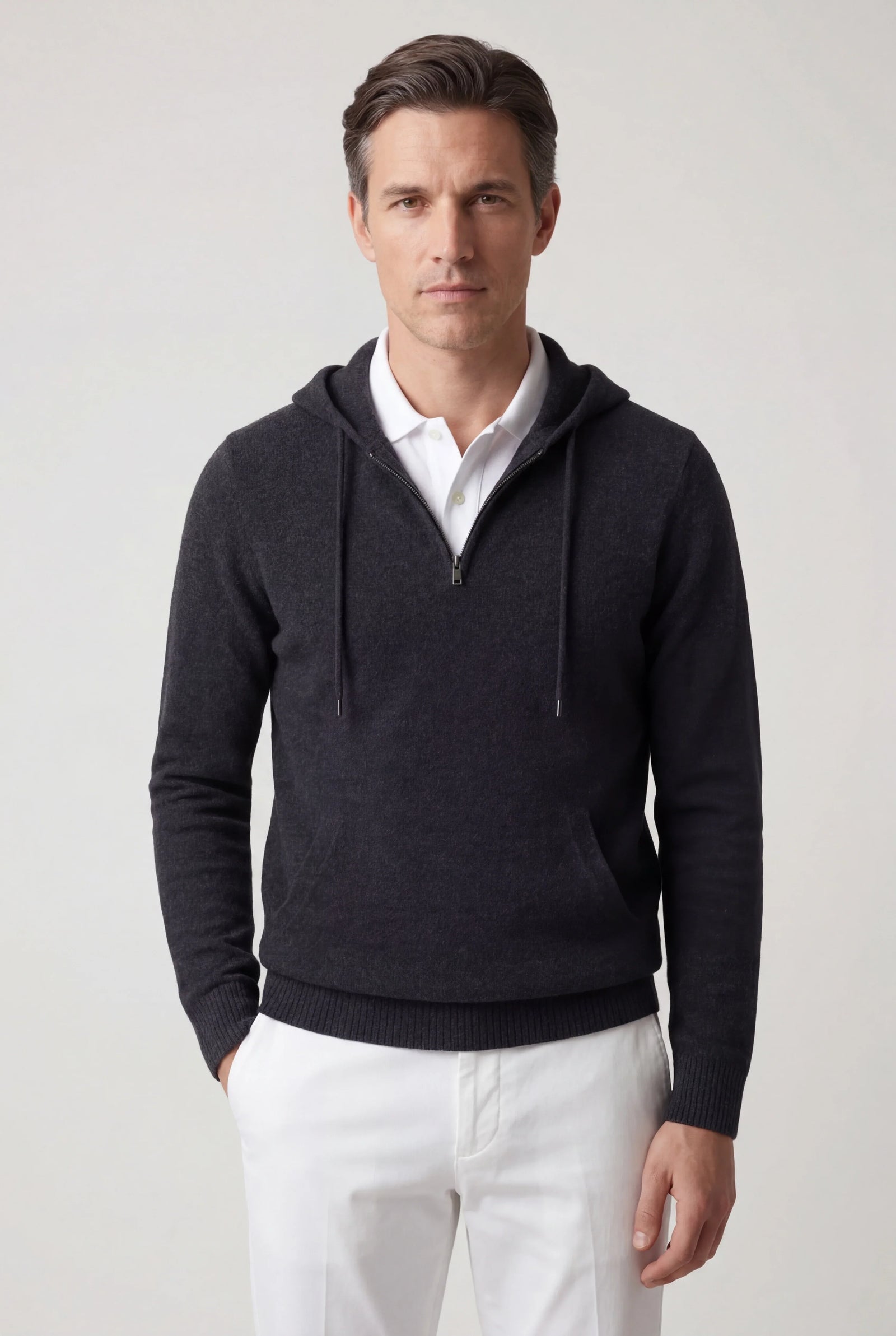 Elio City Zip Hoodie Grey