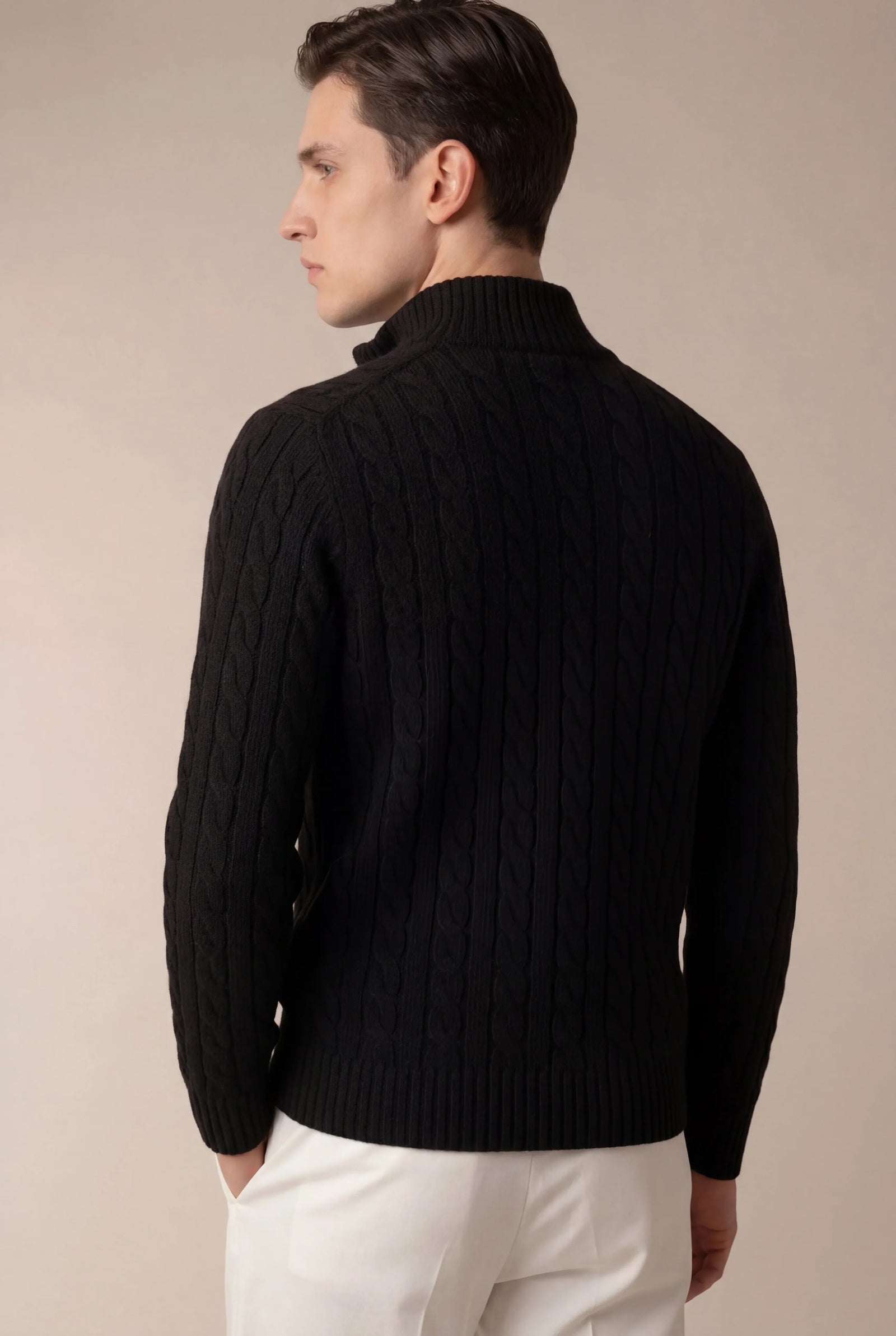 Sero Zip Knit Black