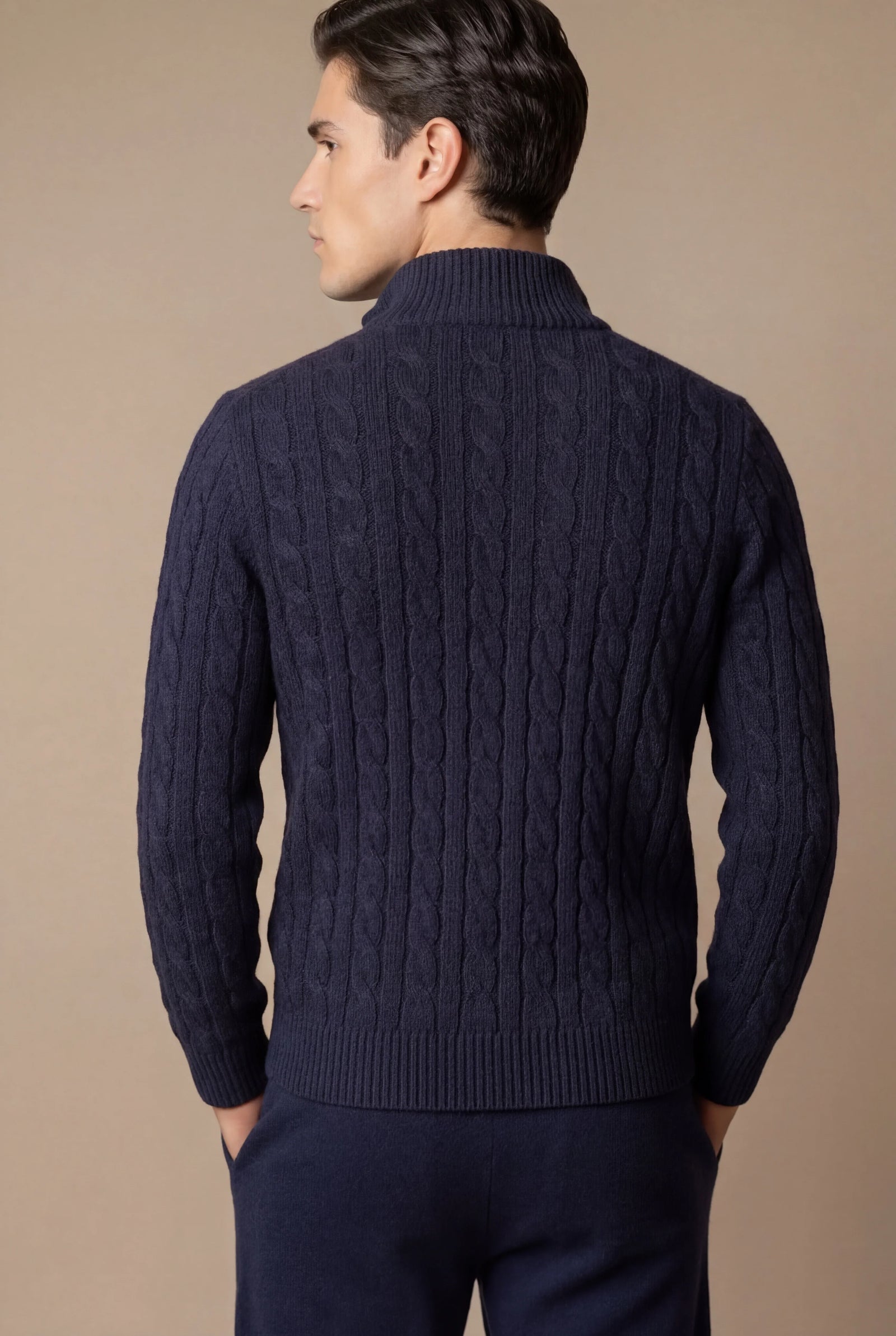 Sero Zip Knit Navy