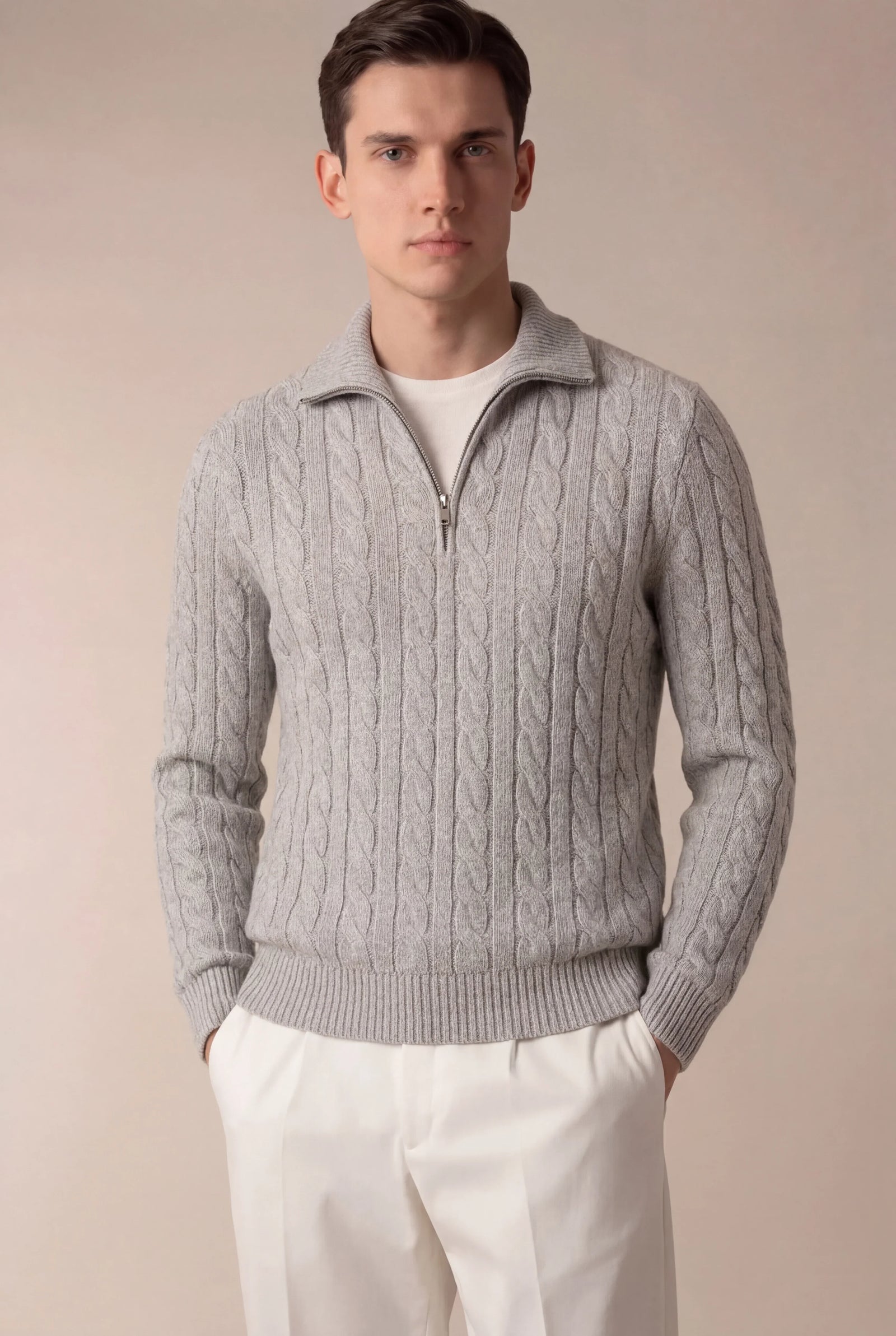 Sero Zip Knit Grey