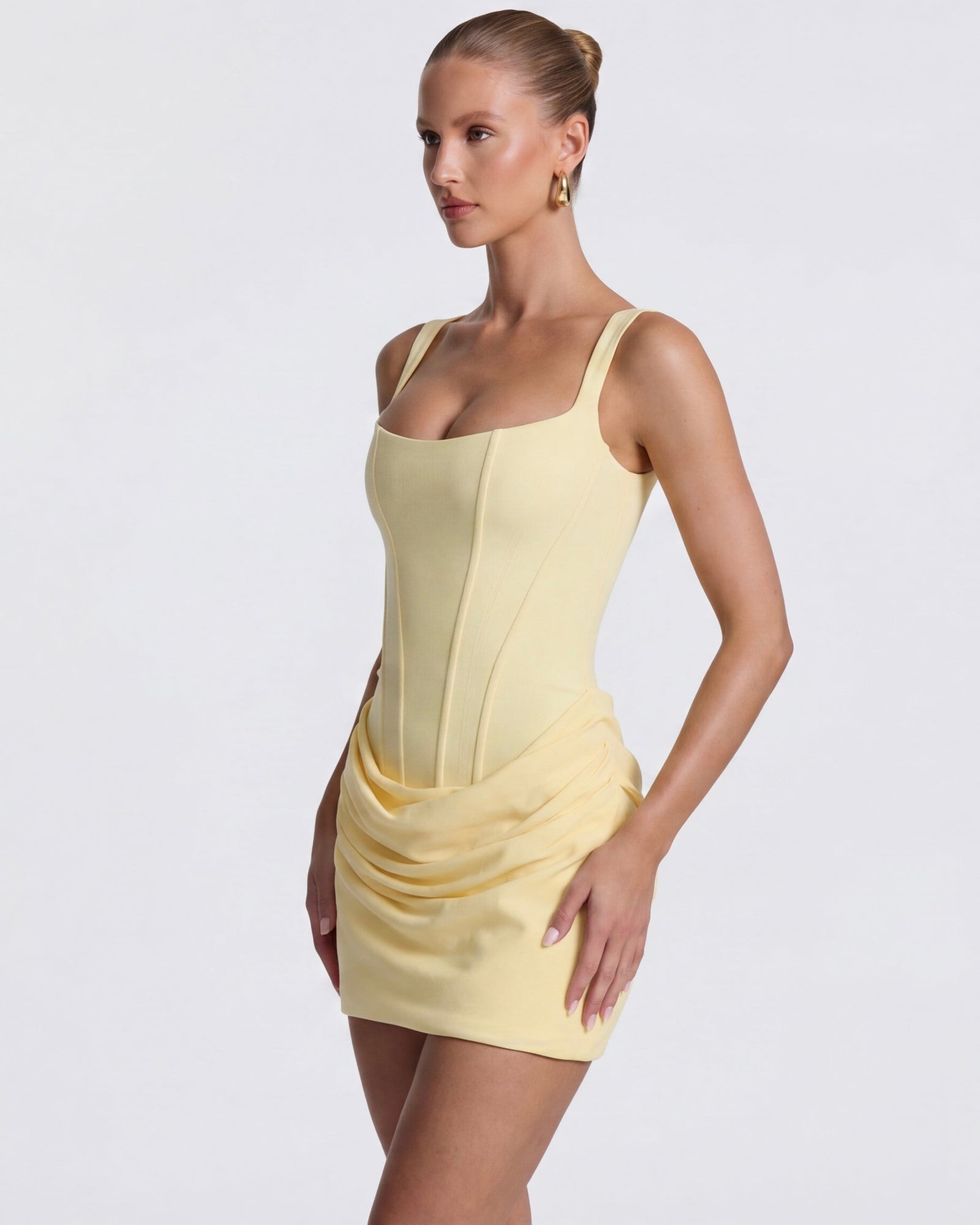 Vestido mini drapeado