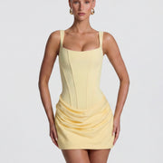 Vestido mini drapeado
