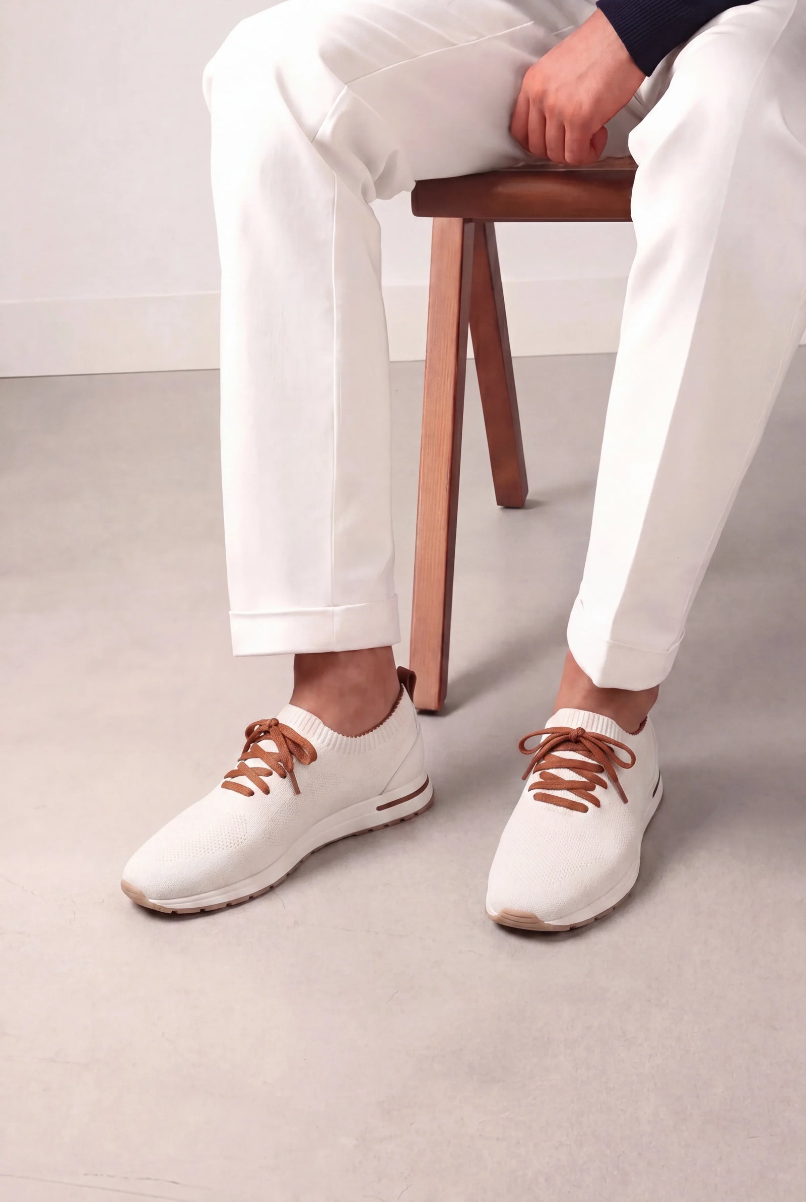 Light Ivory Active Knit Sneaker