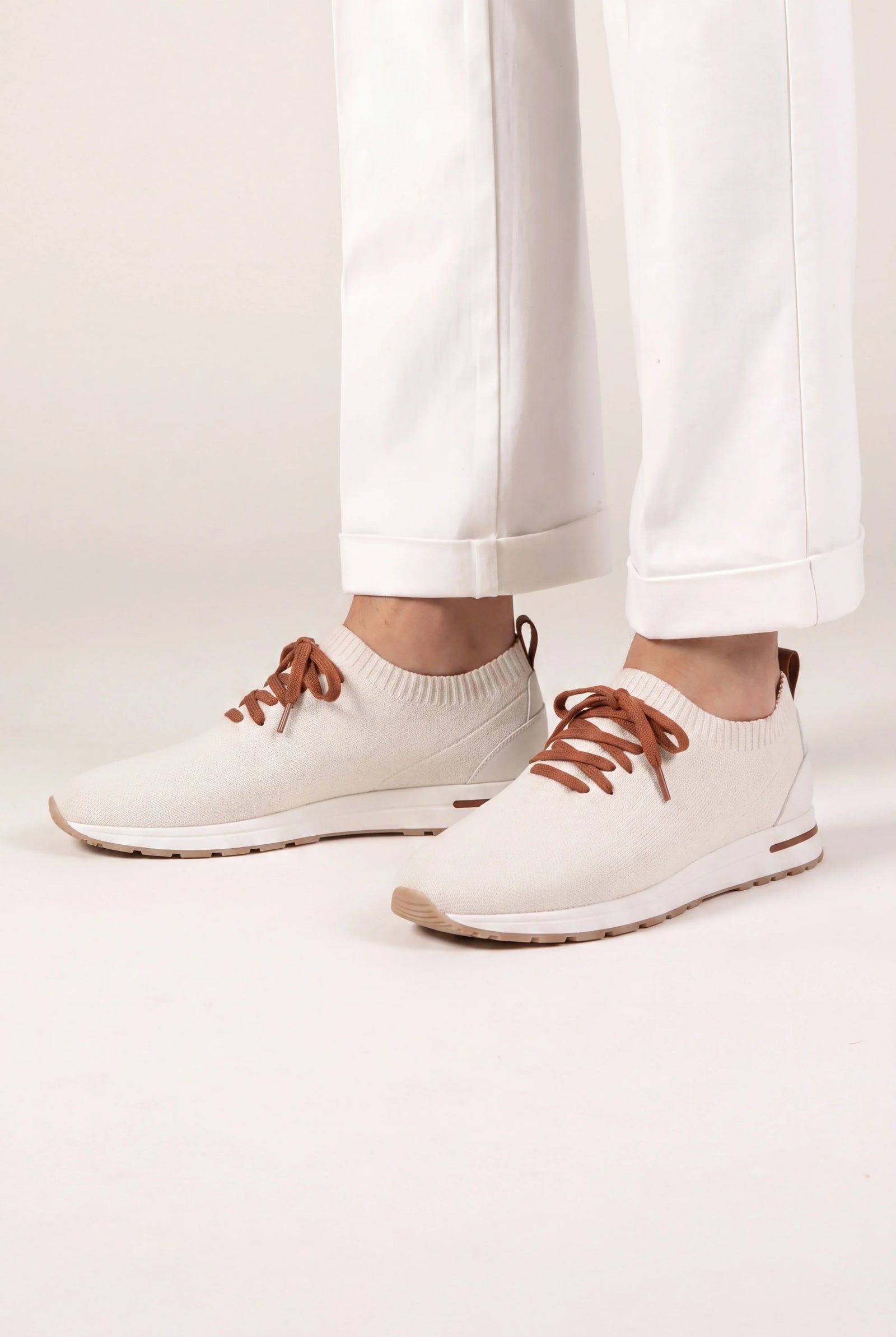 Light Ivory Active Knit Sneaker