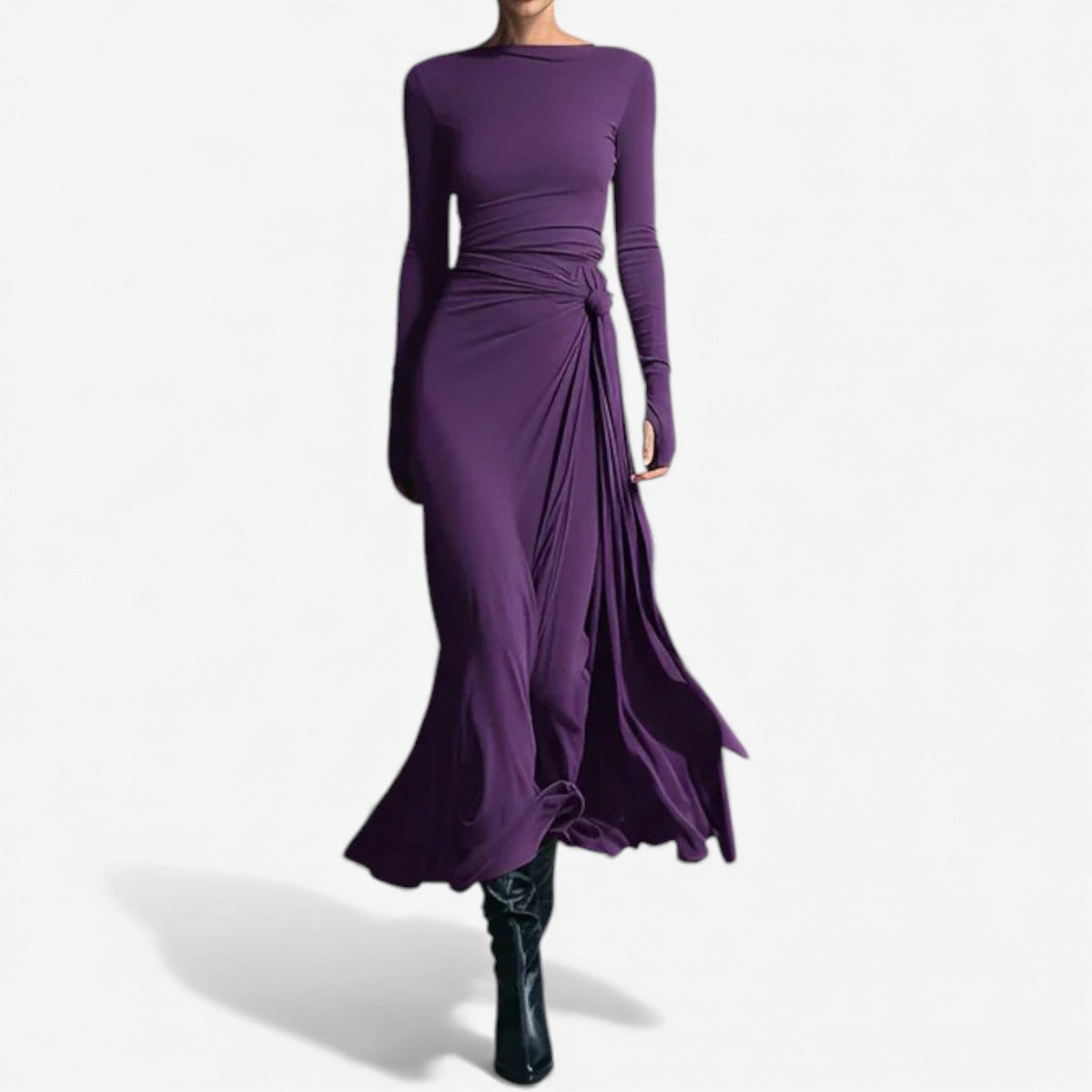 Gloria™ Vestido drapeado elegante
