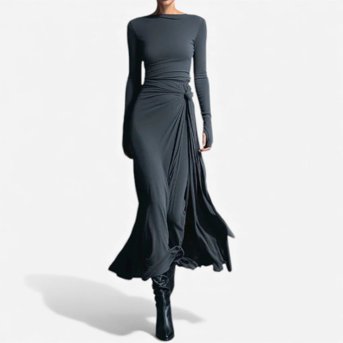 Gloria™ Vestido drapeado elegante
