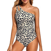 Bañador asimétrico estampado