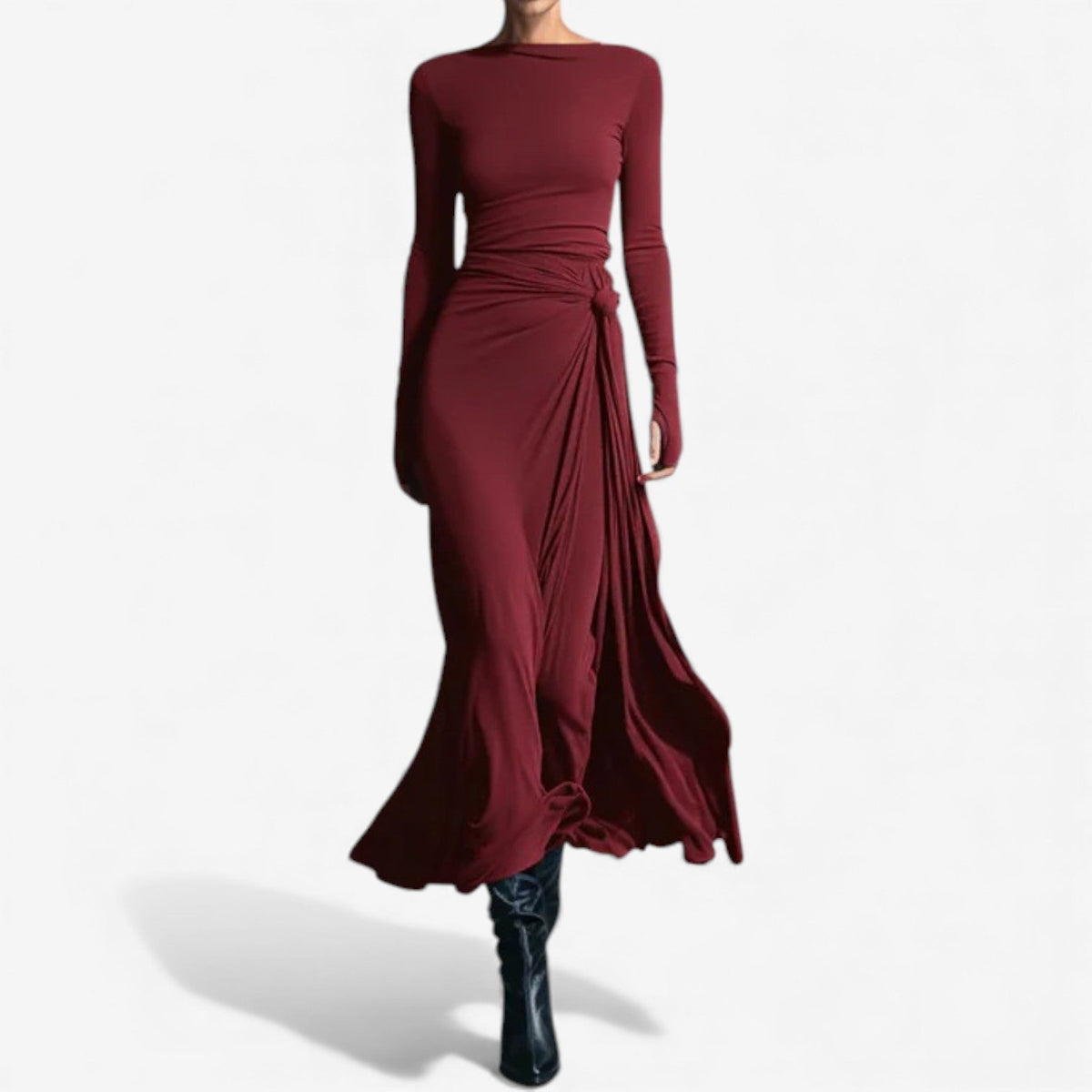 Gloria™ Vestido drapeado elegante
