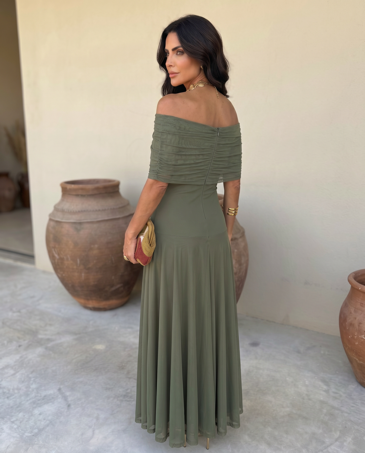 Vestido Toledo en verde