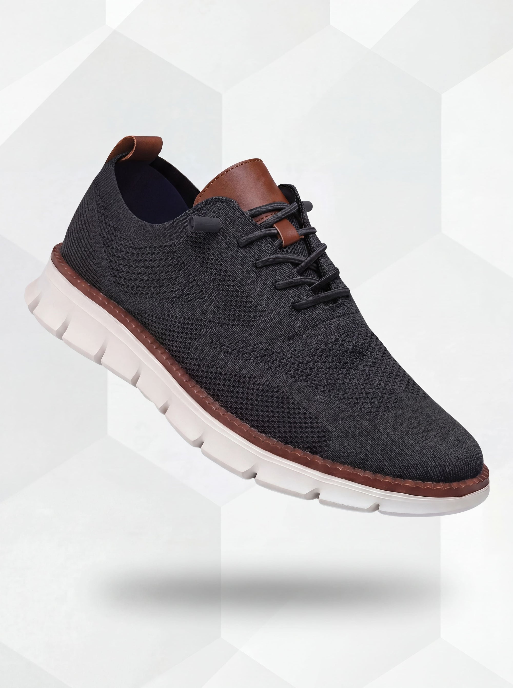 Zapatos Transpirables Ultracomfort: Negro-Blanco